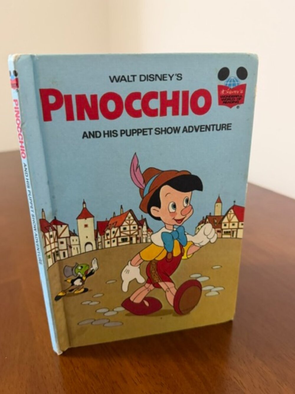 VTG 1973 Walt Disney Pinocchio And His Puppet Show Adventure Hardcover Book